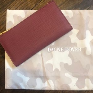 New Dagne Dover oxblood slim wallet